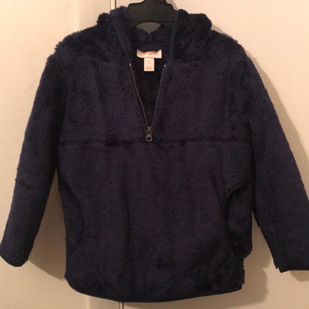 Fleece 3/4 zip pullover Navy